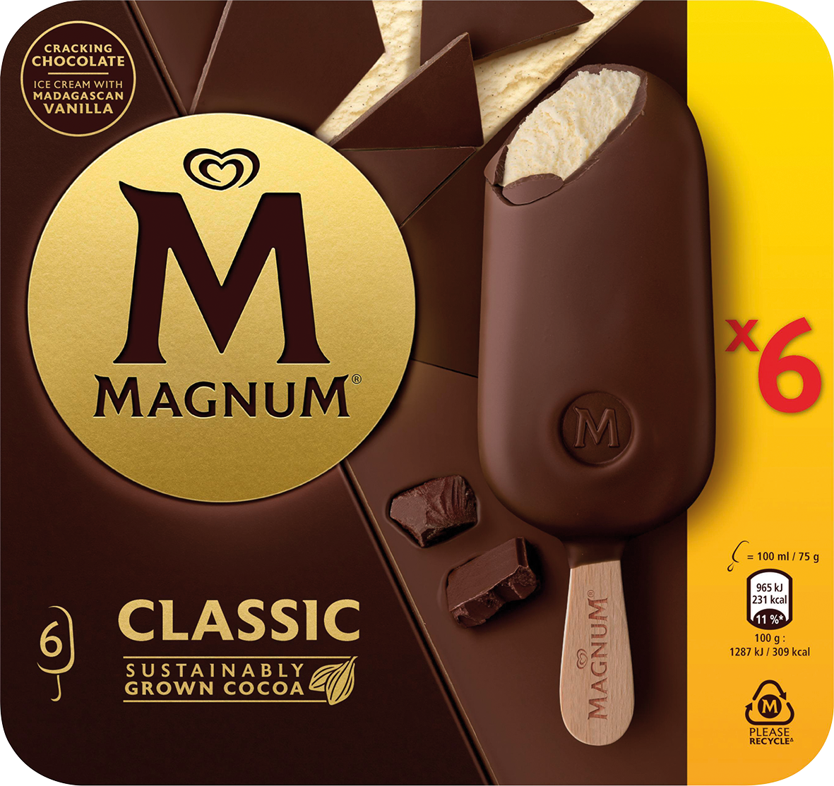 Langnese Magnum oder Cornetto