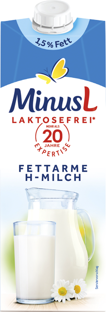 Minus L laktosefreie haltbare Milch 