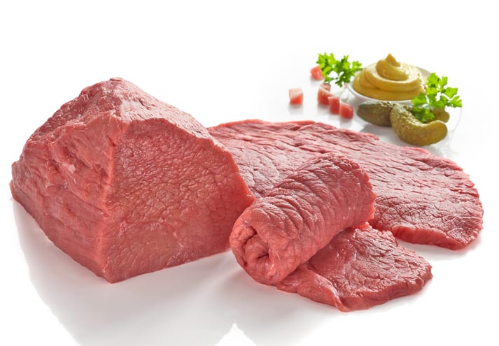 Jungbullen-Rouladen* ohne Füllung, -Braten* oder -Gulasch*