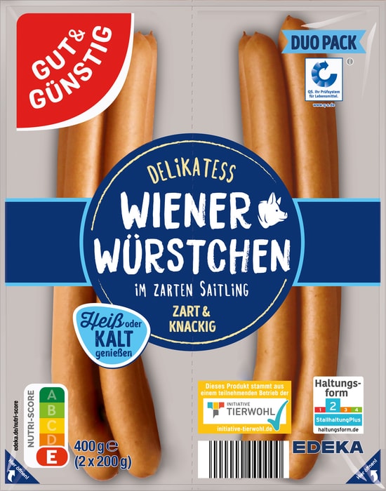 Gut&Günstig Delikatess Wiener Würstchen*