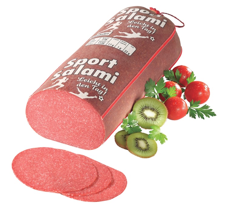Strohschwein Sport-Salami* Haltungsform 3 oder Reinert Sport-Salami*
