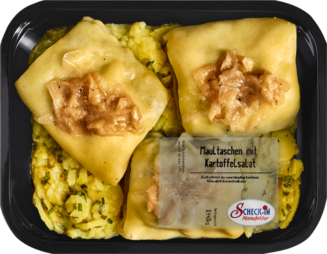 Maultaschen mit Kartoffelsalat