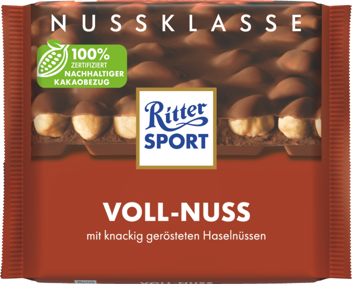 Ritter Sport Nussklasse oder Kakaoklasse Tafelschokolade