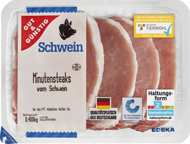 Gut & Günstig Zarte Minutensteaks