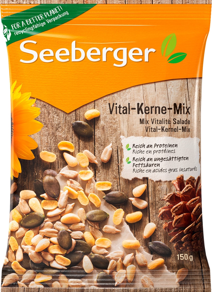 Seeberger Vital-Kerne-Mix, Sonnenblumenkerne oder Sesam geschält
