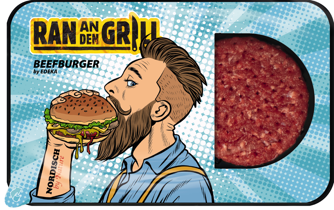 Ran an den Grill Beefburger