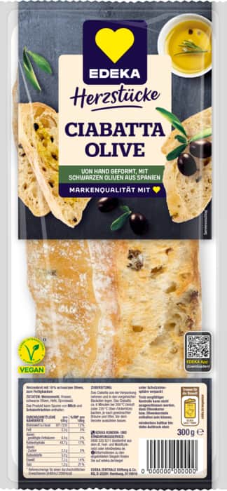 EDEKA Herzstücke Ciabatta Olive