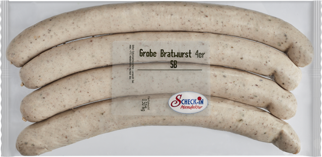 Grobe Bratwurst mit Kalbfleisch 
