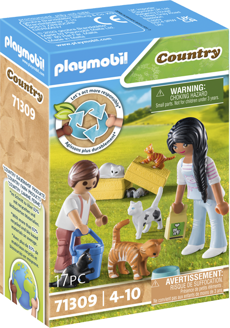 playmobil Spielset „71309“ Katzenfamilie