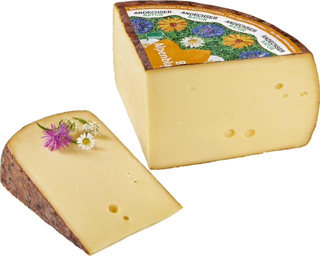Ab Donnerstag erhältlich: Andechser Natur Bioland Alpenblumenkäse