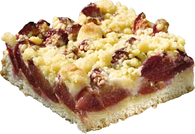 2 Stück¹ Zwetschgenschnitte mit Streusel