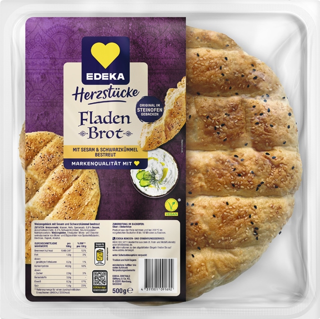 EDEKA Herzstücke Fladenbrot