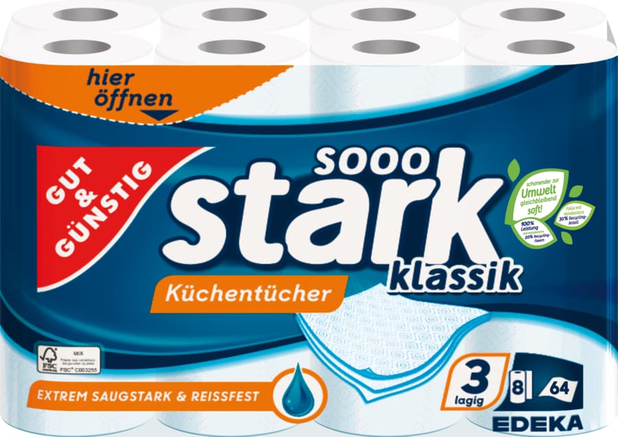 Gut&Günstig sooo stark klassik Küchentücher