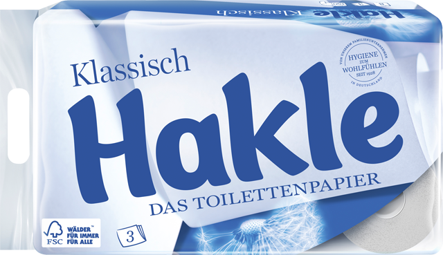 Hakle Toilettenpapier Klassisch oder Jasmin mit Duft & Dekor