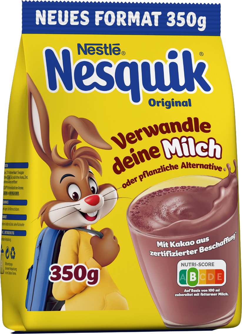 Nesquik kakaohaltiges Getränkepulver oder Milk Mix Frucht