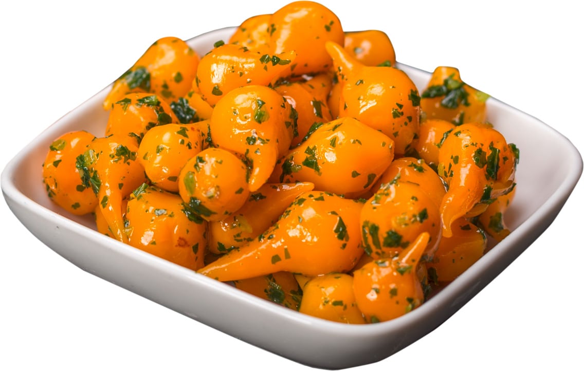 Gelbe Sweet Pepper-Drops