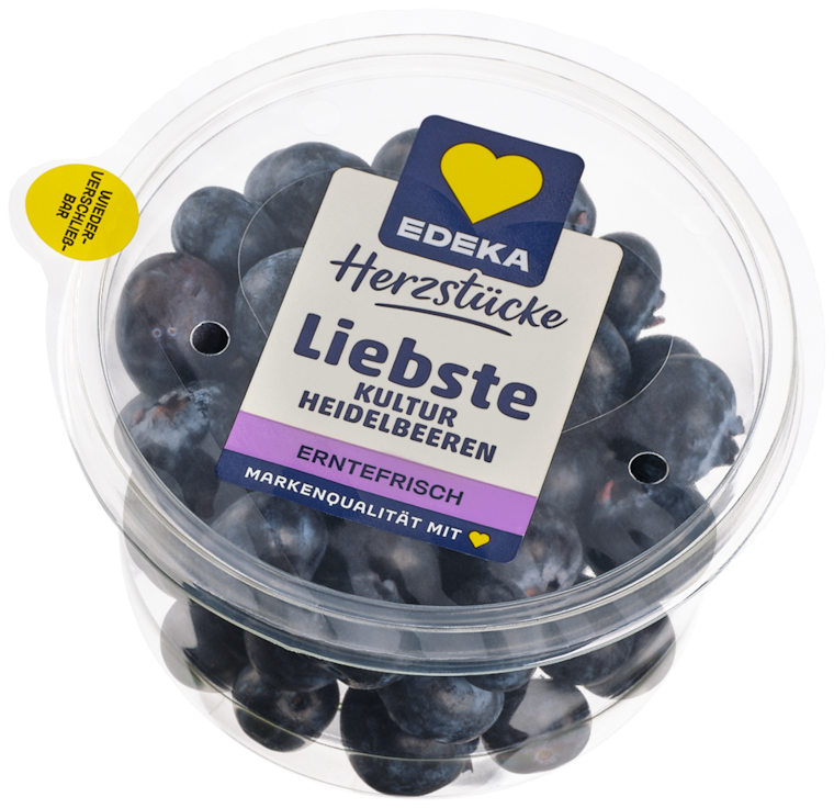 EDEKA Herzstücke Kulturheidelbeeren oder Erdbeeren