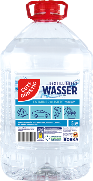 GUT&GÜNSTIG Destilliertes Wasser