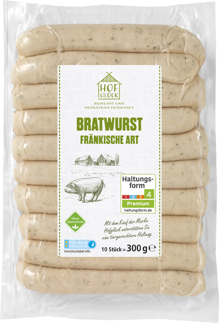 Hofglück Bratwurst fränkische Art