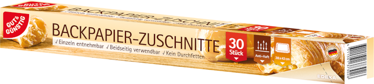 GUT&GÜNSTIG Backpapier-Zuschnitte