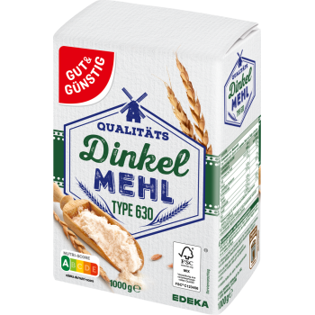 GUT & GÜNSTIG - Dinkelmehl oder Dinkelvollkornmehl