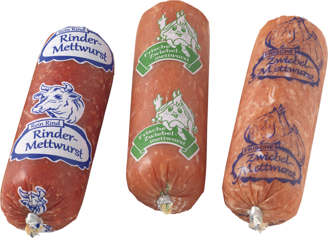 Ab Donnerstag: Zwiebelmettwurst, Schinken-Zwiebelmettwurst light 