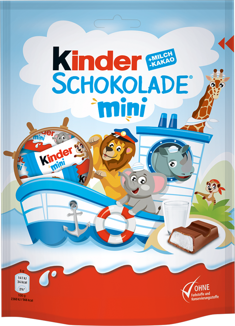 Kinder Schokolade oder bueno mini