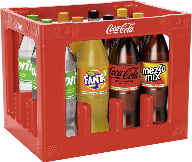 Coca-Cola*, Mezzo Mix*, Fanta, Sprite oder Lift