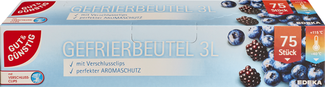 Gut & Günstig Gefrierbeutel 3 L 