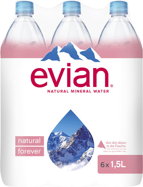 Evian Naturell Mineralwasser