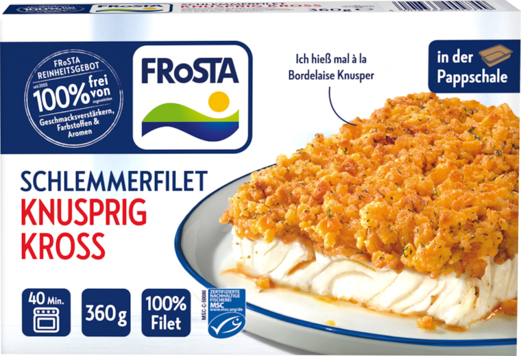 Frosta Schlemmerfilet oder Fischstäbchen