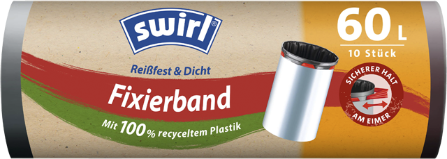swirl Fixierband Müllbeutel