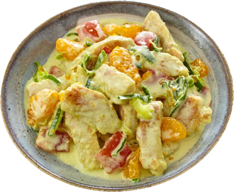 Putenbrust in Mandarinensauce