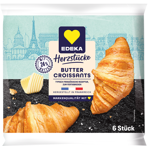 EDEKA Herzstücke Buttercroissants