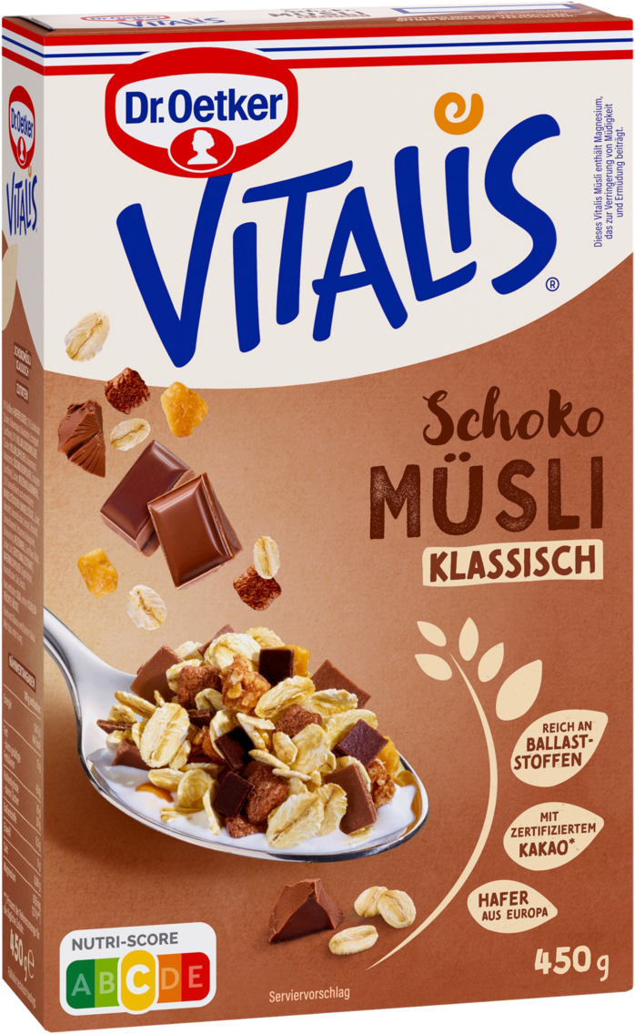 Dr. Oetker Vitalis Müsli oder Paula Müslispaß