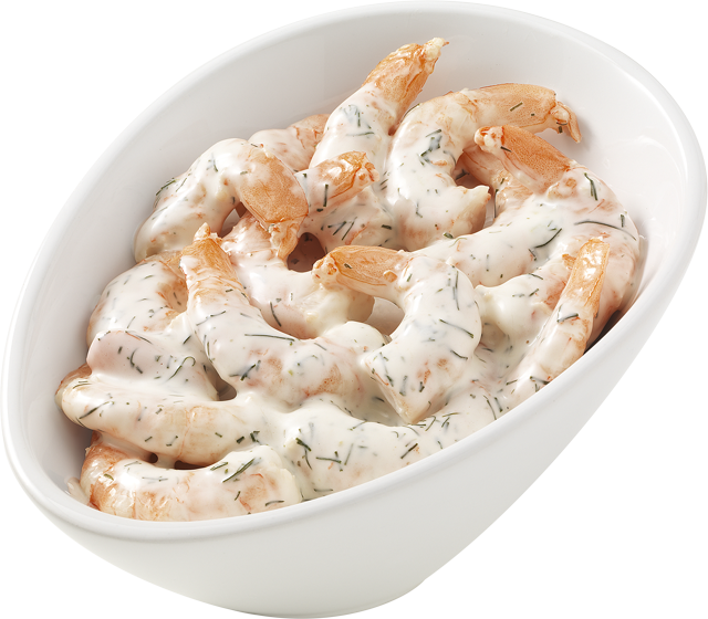 Garnelen in Dillcreme 
