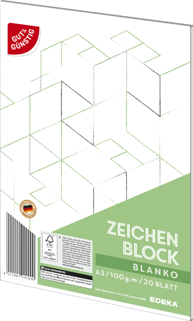 Gut & Günstig  Zeichenblock