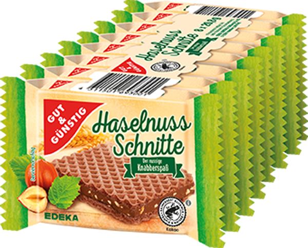 GUT&GÜNSTIG Haselnuss-Schnitte