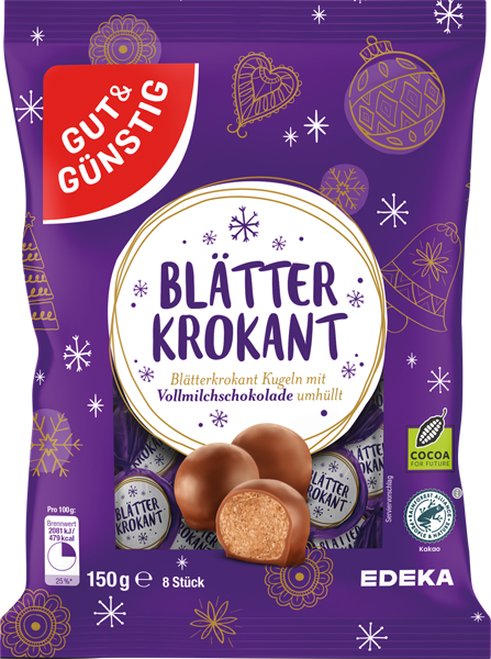 GUT&GÜNSTIG Blätterkrokant-Kugeln