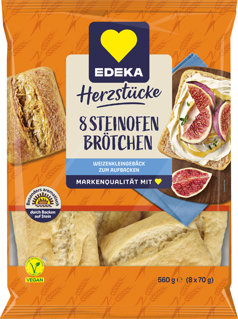 EDEKA Herzstücke 8 Steinofenbrötchen