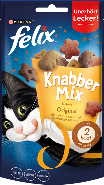 Nestlé Purina Felix Crispies oder Knabber-Mix
