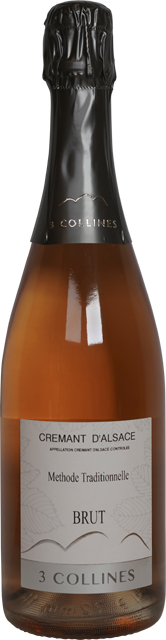 Elsass Crémant d’Alsace Les Trois Collines Rosé brut 
