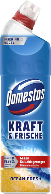 ¹Domestos Kraft & Frische WC Gel Ocean Fresh 