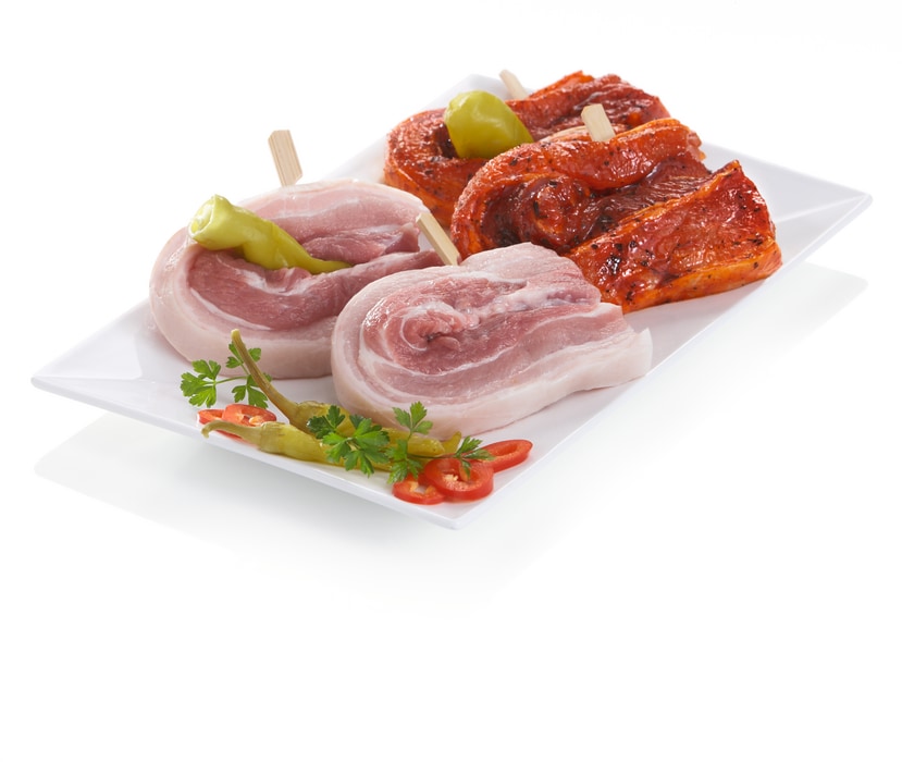 Strohschwein Hufeisen-Spieße* oder Salsa-Spießchen*