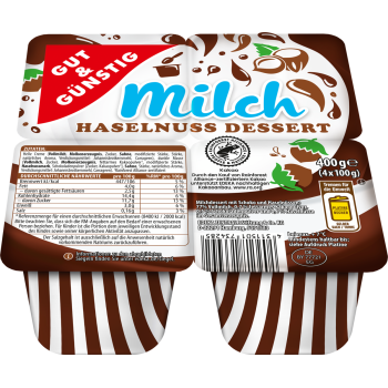 GUT & GÜNSTIG - Milch-Haselnuss-Dessert