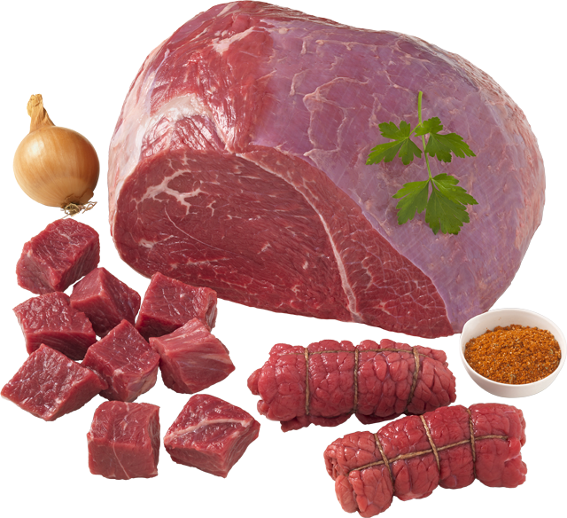 Zart gereiftes Rindfleisch: Rinder-Keulenbraten, -Gulasch