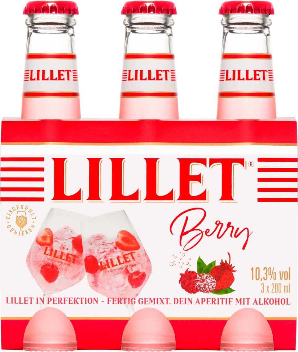 Lillet Tonic, Rosé Grapefruit, Berry oder White Peach