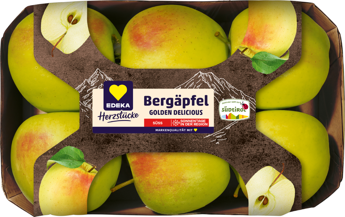 EDEKA Herzstücke Südtiroler Bergäpfel Golden Delicious oder Granny