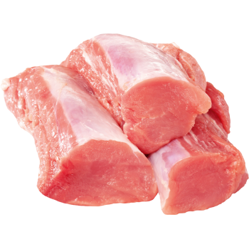 Frische Schweinefiletköpfe