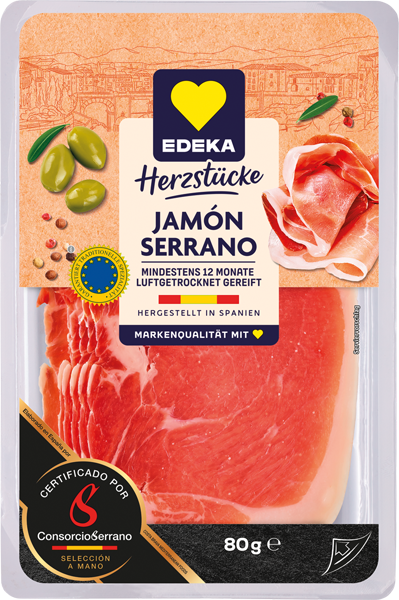 EDEKA Herzstücke Serranoschinken